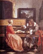 METSU, Gabriel Man and Woman Sitting at the Virginal f USA oil painting artist